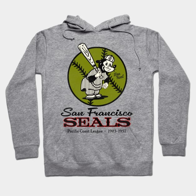 Defunct San Francisco Seals PCL Baseball Hoodie by Defunctland